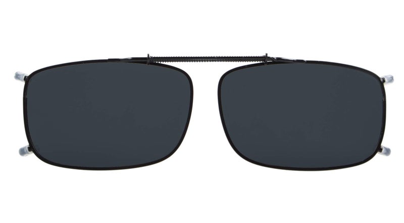 Eyekepper Metal Frame Clip On Sunglasses Polarized Grey Lens With Spring Draw Bar 54 * 34MM - Image 1
